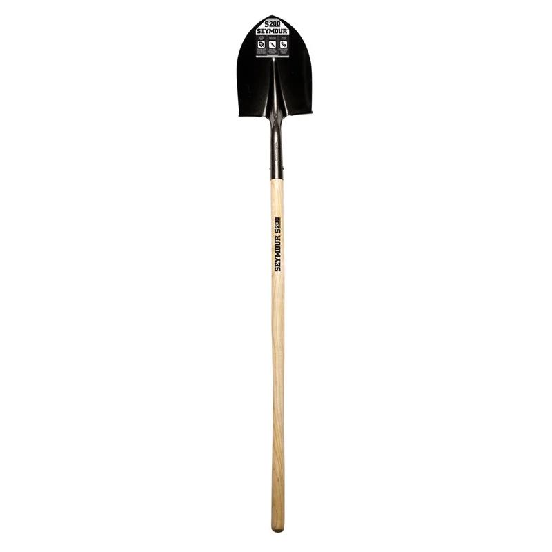 Seymour Midwest 16 Ga. Round Point Shovel, 42" Hardwood Handle