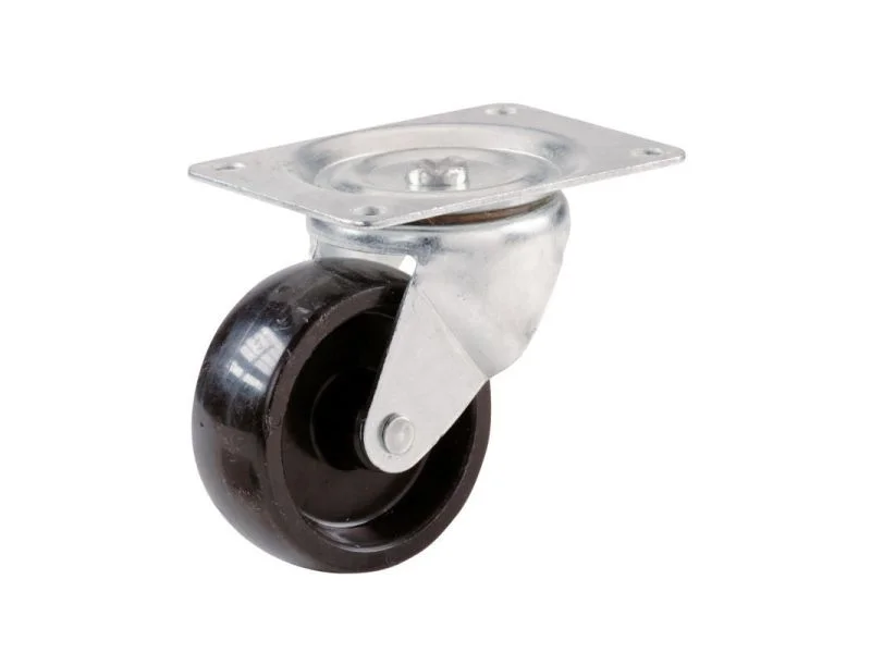 Shepherd Hardware 4-Inch Swivel Plate Polypropylene Caster, 255-lb Load Capacity