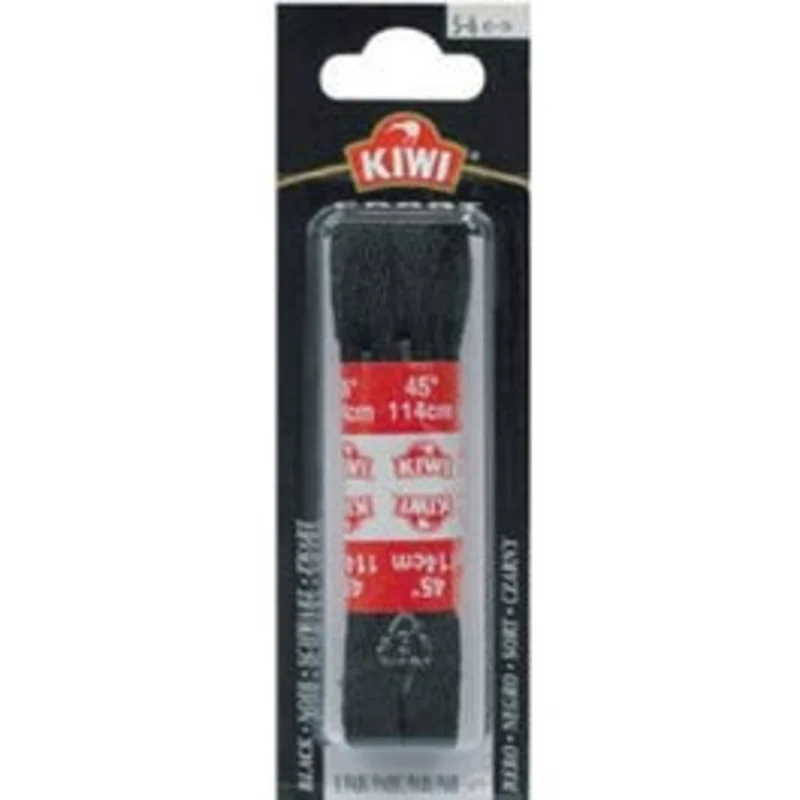 Shoe Laces, Kids' Sports, Flat, Black, 45-In.
