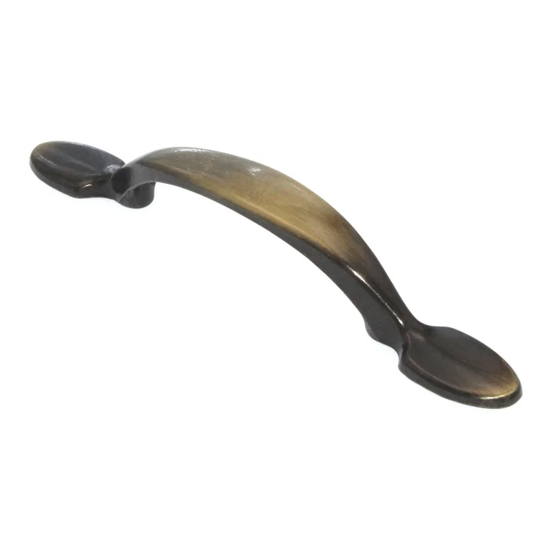 Showcase  Antique Brass Cabinet  3"cc Handle Pull P2381-AB