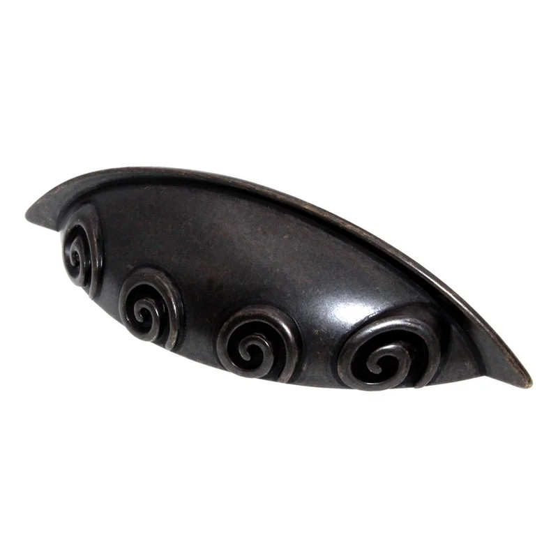 Showcase Oil Rubbed Bronze Cabinet or Furniture Drawer  3"cc Cup Pull P2204-ORB