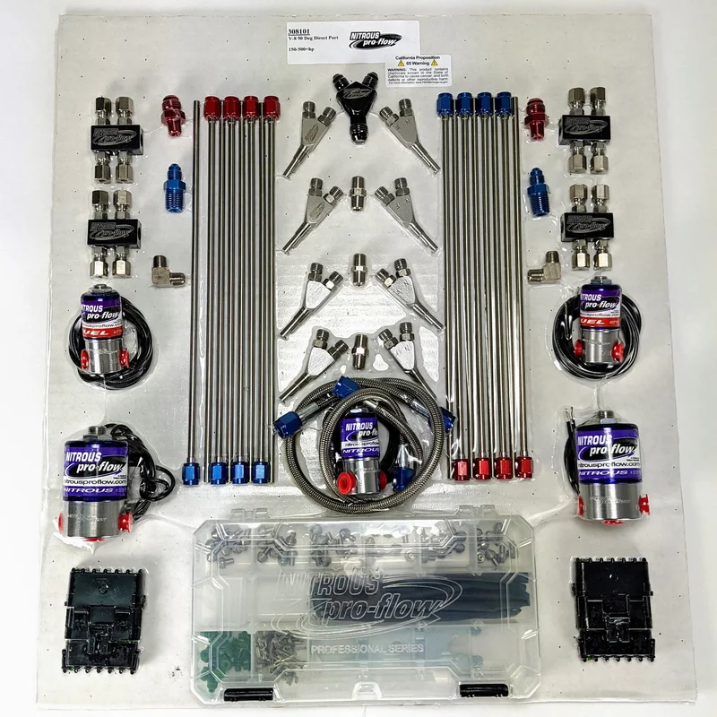 Single Stage *WET* Direct Port System 150-500+ HP 90 Degree Kit