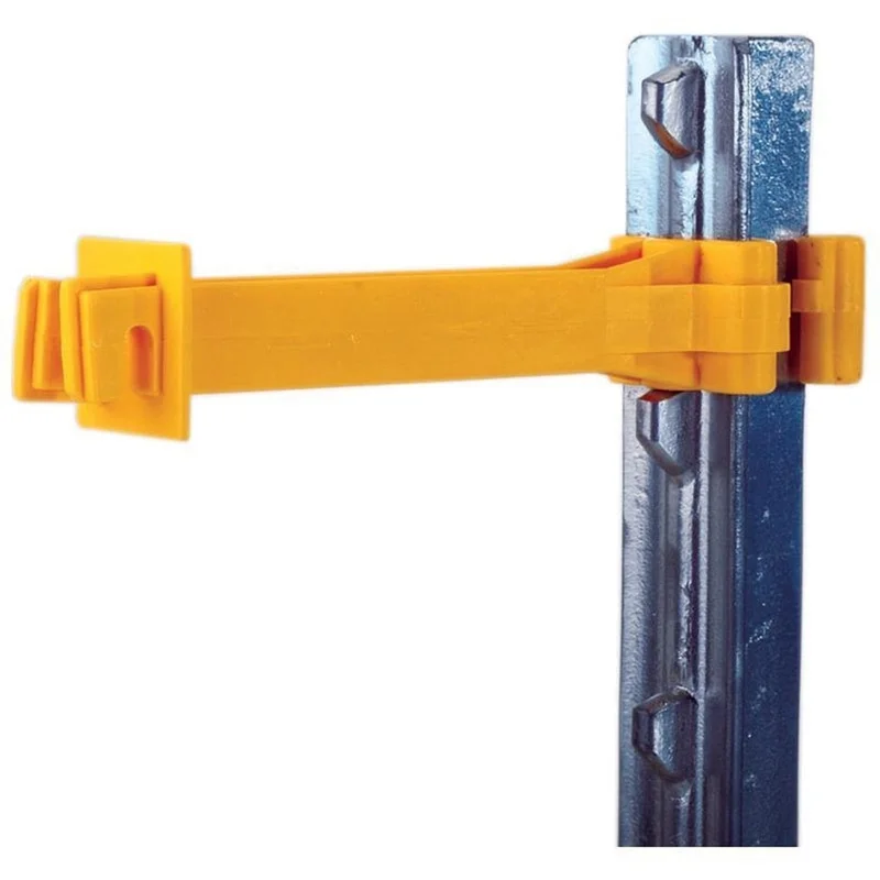 SNUG T-POST INSULATOR EXTENDED LENGTH YELLOW
