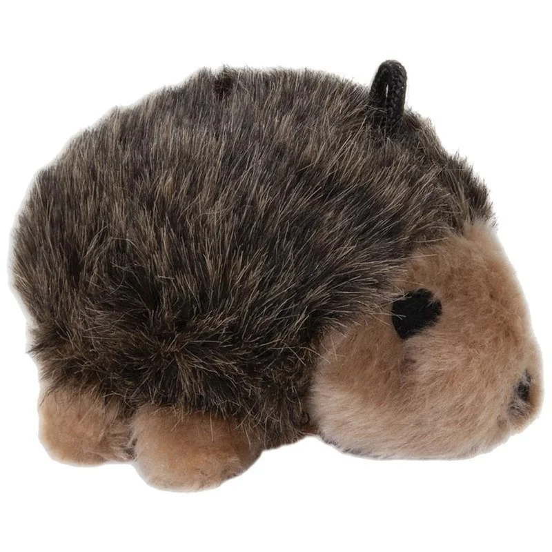 SOFT BITE HEDGEHOG DOG TOY BROWN/TAN