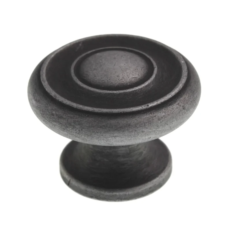 Solid Brass 1 1/2" Classic Brass Hutter Cabinet Knob 1050