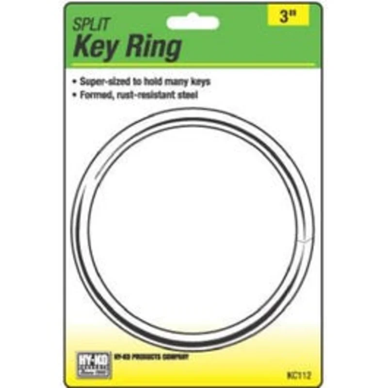 Split Key Ring, Super Size, Stainless Steel