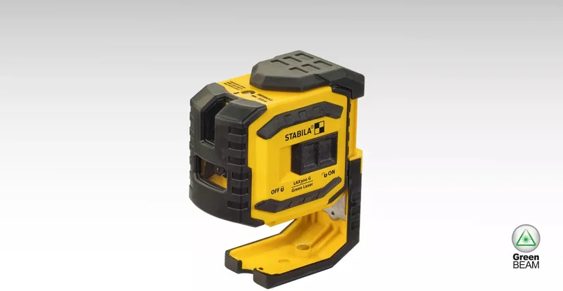 Stabila 03185 LAX300G Green Beam Cross Line Plus Plumb Dots Laser Level