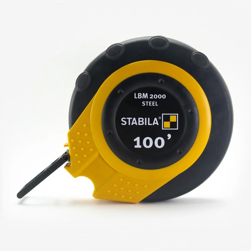 Stabila LBM 2000 STEEL, 100FT IMPERIAL SCALE, CLOSED CASE TAPE 30955