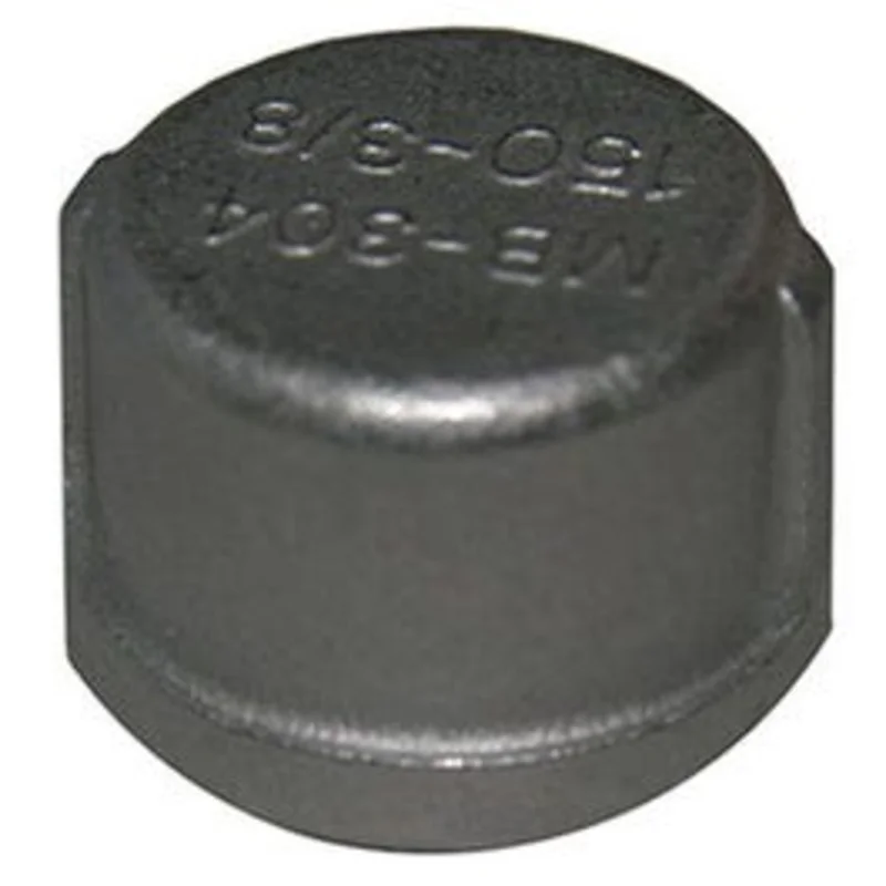 Stainless Steel Pipe Cap, 3/8-In.