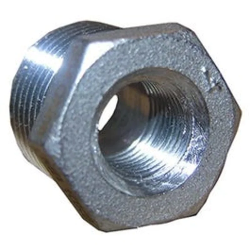 Stainless Steel Reducing Hex Bushing, 1/2 x 1/4-In.