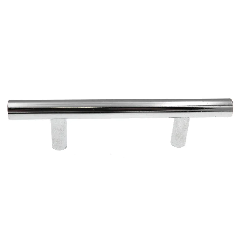 Style Selections European Bar Drawer Pull, 3 Inch Centers, Chrome 40925