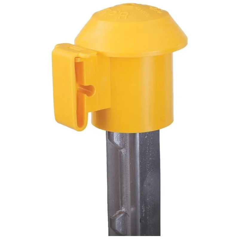 T POST TOP'R SAFETY TOP & ELECTRIC FENCE INSULATOR YELLOW
