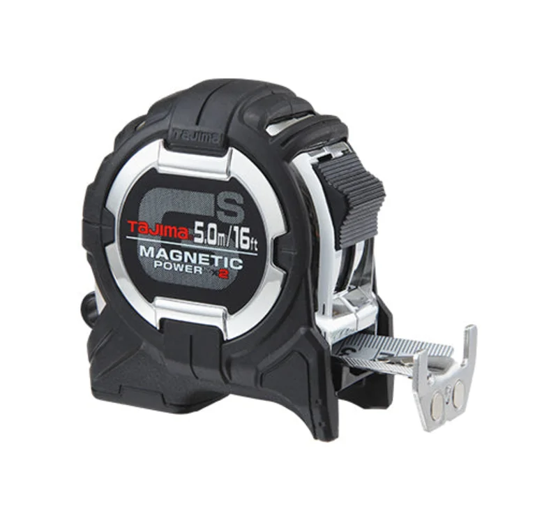 TAJIMA GS-SC16/5MBW GS-LOCK, 16FT/5M X 1IN STRONG TAPE & MAGNETIC POWER X 2 WITH COMPATIBLE CLIP