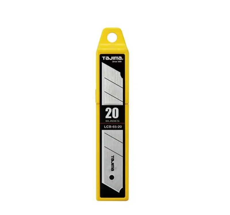 TAJIMA LCB-65-20 Rock Hard Blade 7-Point Utility Knife Blades, 20-Pack