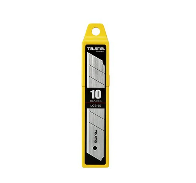 TAJIMA LCB-65 Rock Hard Blade 7-Point Utility Knife Blades, 10-Pack
