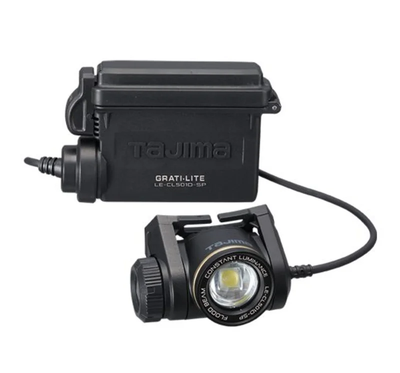 Tajima LE-F501D GRATI-LITE, wide-angle beam headlamp, 500 lm, separate battery compartment