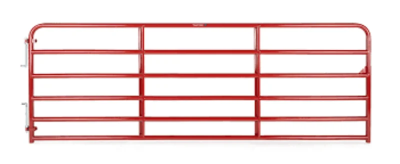 Tarter 10 Ft. Heavy Duty 2 In. 6 Bar Gate Red