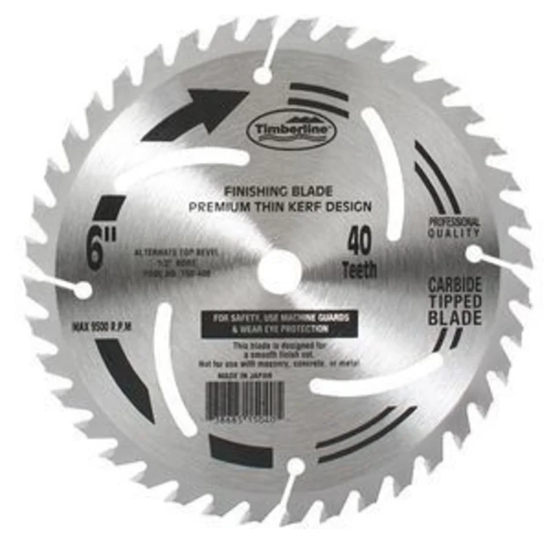 TIMBERLINE 150-400 6" FINISHING BLADE B=1/2" 40T ATB