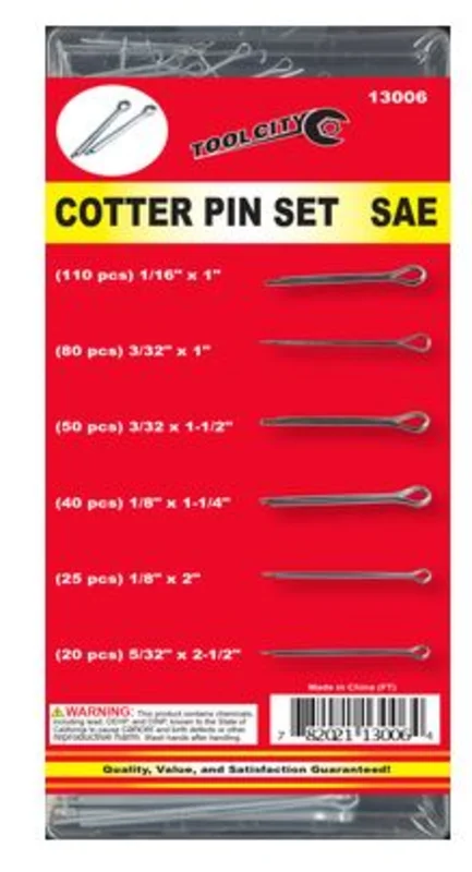 Tool City Cotter Pin Set - SAE