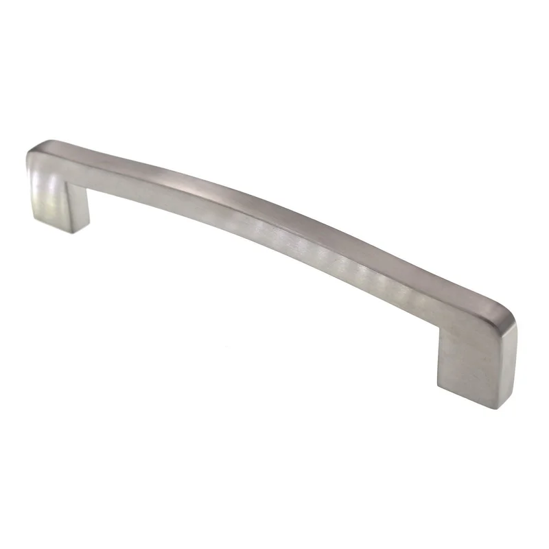Top Knobs Alton Square Pull 6 5/16" (160mm) CTC Brushed Stainless Steel SS107