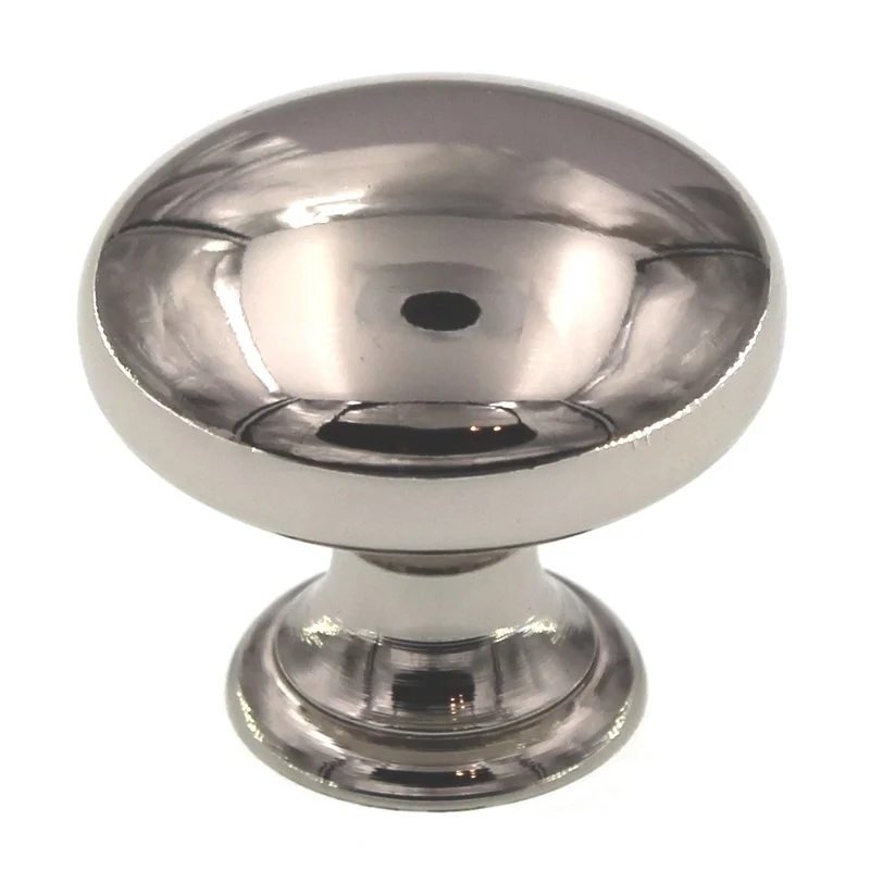 Top Knobs Asbury Brass 1 1/4" Mushroom Cabinet Knob Polished Nickel M1312