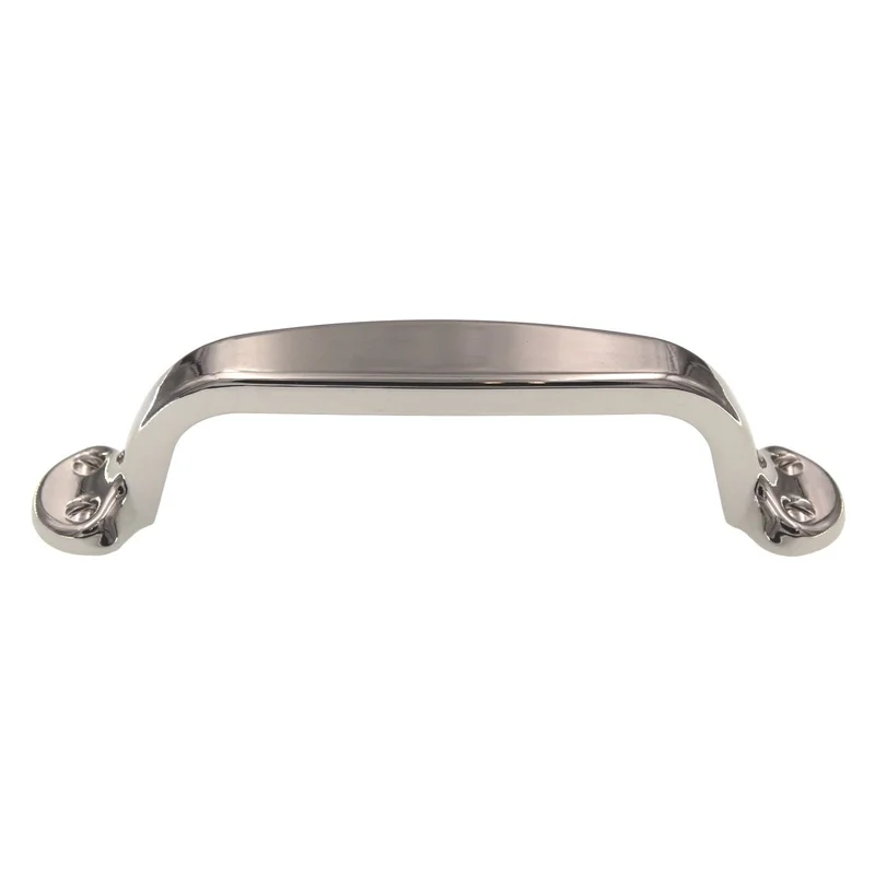 Top Knobs Asbury Cabinet Pull Trunk Pull 3 3/4" (96mm) CTC Polished Nickel M1261