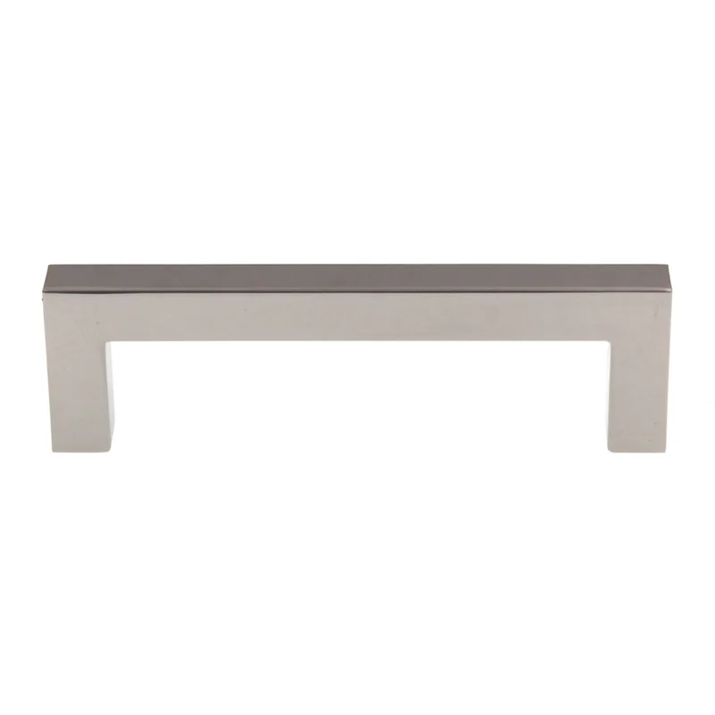 Top Knobs Asbury Cabinet Square Bar Pull 3 3/4" (96mm) Ctr Polished Nickel M1283