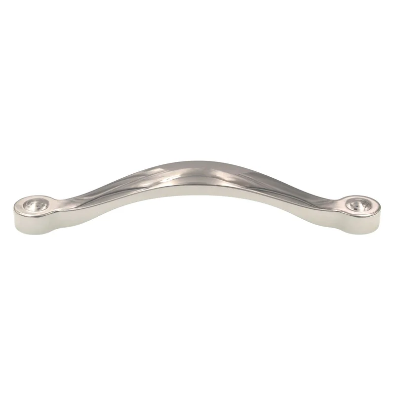 Top Knobs Asbury Saddle Cabinet Pull 5 1/16" (128mm) CTC Polished Nickel M1263