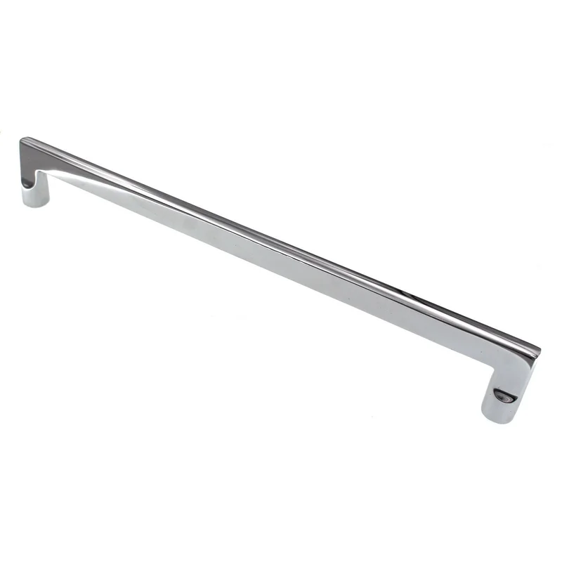 Top Knobs Aspen Cabinet Square Pull Flat Sided 12" CTC Polished Chrome M1982