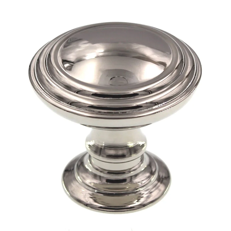 Top Knobs Chareau 1 1/2" Reeded Cabinet Knob Polished NIckel TK321PN