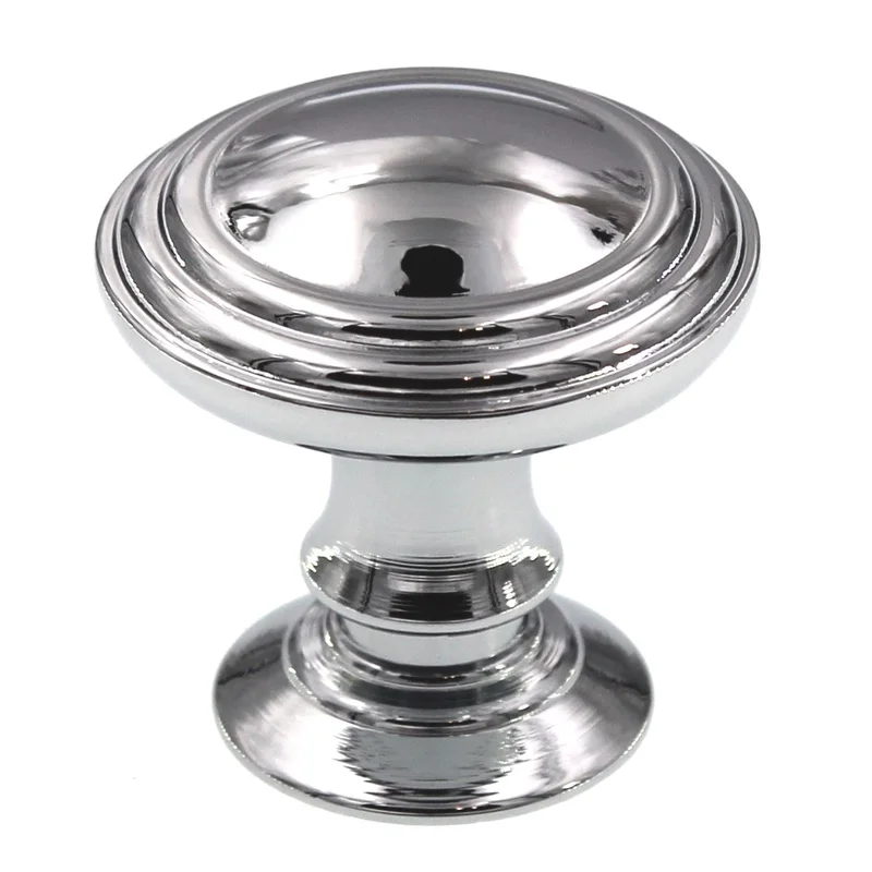 Top Knobs Chareau 1 1/4" Reeded Cabinet Knob Polished Chrome TK320PC