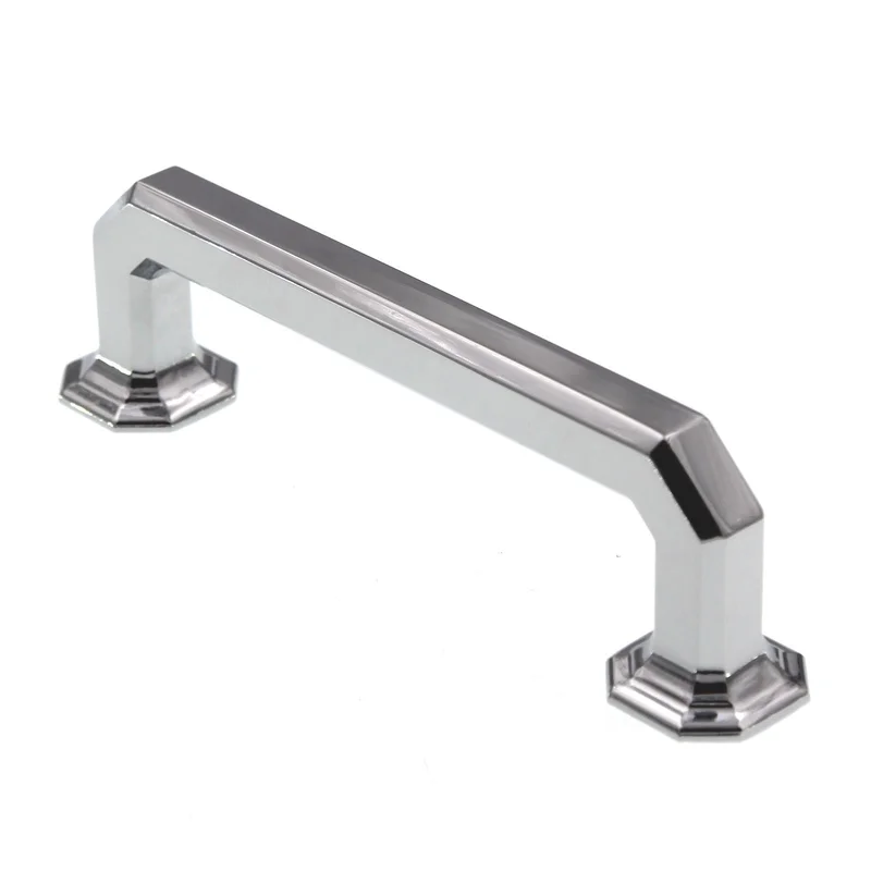 Top Knobs Chareau Emerald Square Pull 3 3/4" (96mm) CTC Polished Chrome TK287PC
