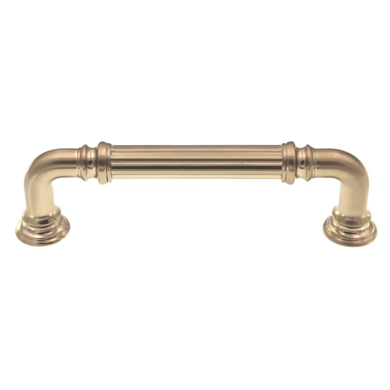Top Knobs Chareau Reeded Cabinet Pull 3 3/4" (96mm) CTC Honey Bronze TK322HB