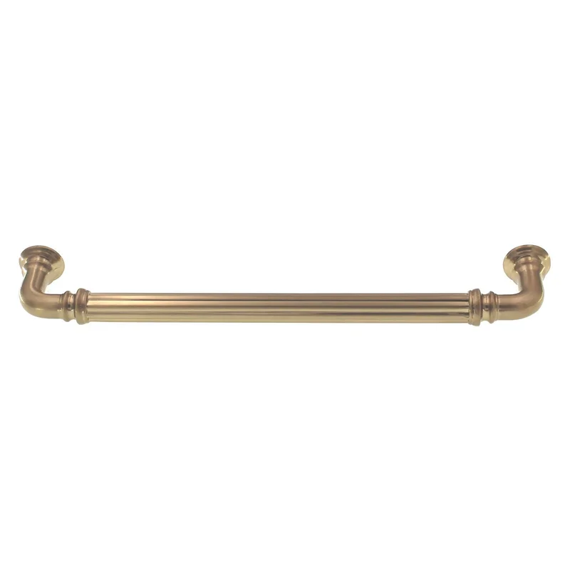 Top Knobs Chareau Reeded Cabinet Pull 7" CTC Honey Bronze TK324HB