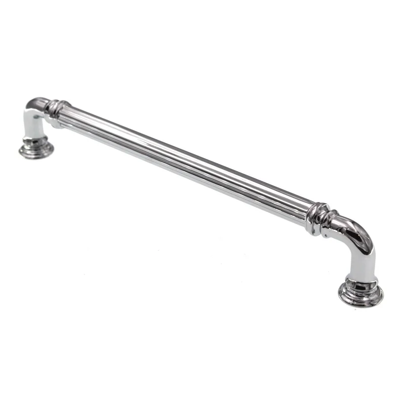Top Knobs Chareau Reeded Cabinet Pull 7" CTC Polished Chrome TK324PC