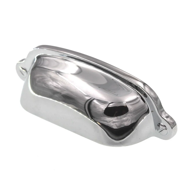 Top Knobs Dakota Charlotte Drawer Cup Pull 2 9/16" CTC Polished Chrome M1911
