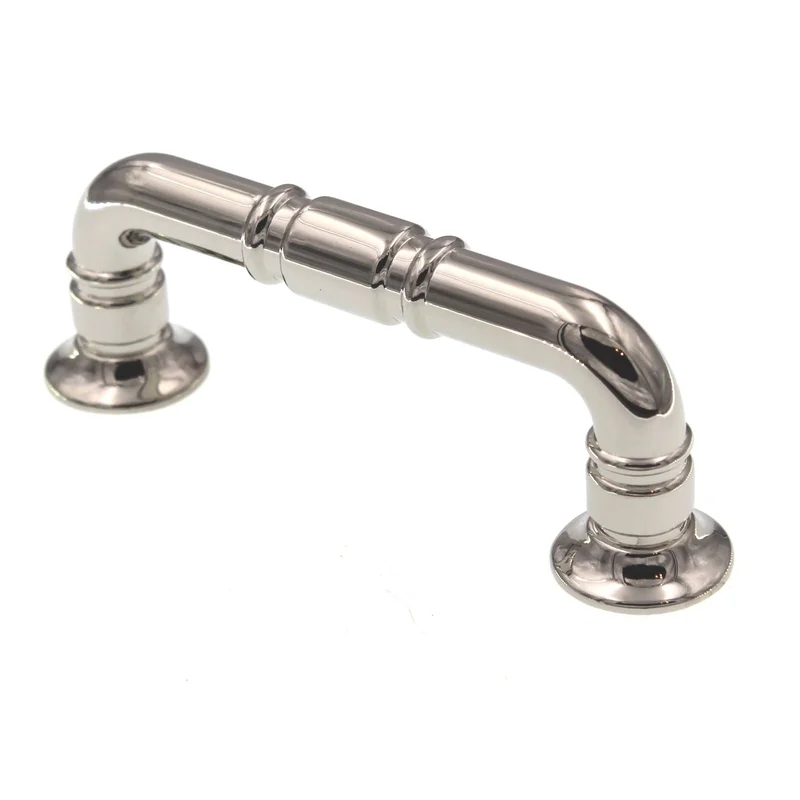 Top Knobs Grace Kent Cabinet Arch Pull 3" CTC Polished Nickel TK1001PN