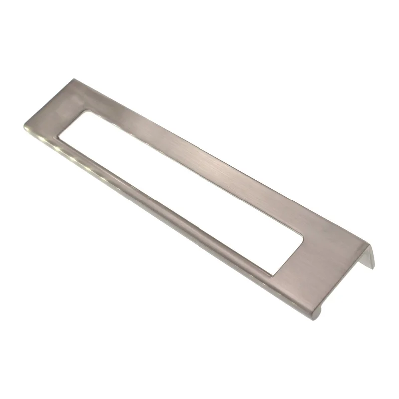 Top Knobs Mercer Europa Cut Out Tab Pull 6" CTC Brushed Satin Nickel TK522BSN