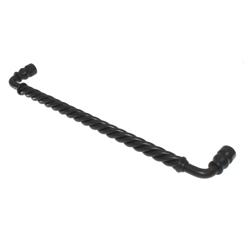 Top Knobs Normandy Cabinet Arch Pull Twisted 12" CTC Patina Black M677