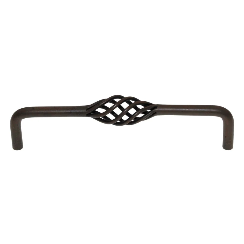 Top Knobs Normandy Cabinet Birdcage Pull 6" CTC Patina Rouge M654