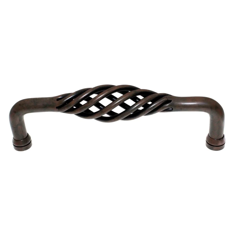 Top Knobs Normandy Cabinet Birdcage Pull Birdcage 8" CTC Patina Rouge M1244-8