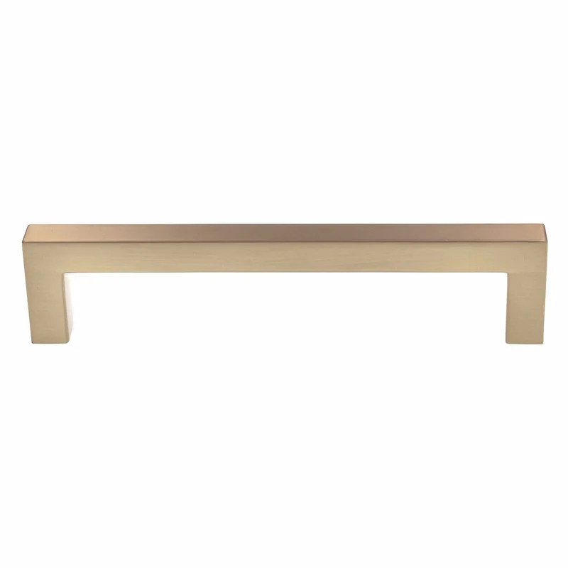 Top Knobs Nouveau Cabinet Square Pull 5 1/16" (128mm) CTC Honey Bronze M2157