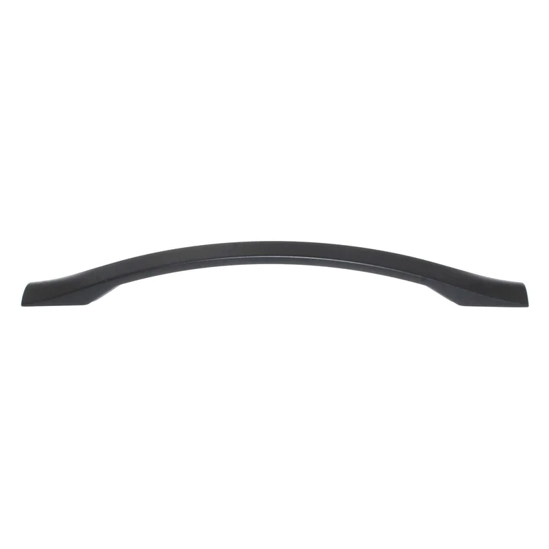 Top Knobs Nouveau Crest Cabinet Arch Pull 6 1/4" CTC Flat Black M1150