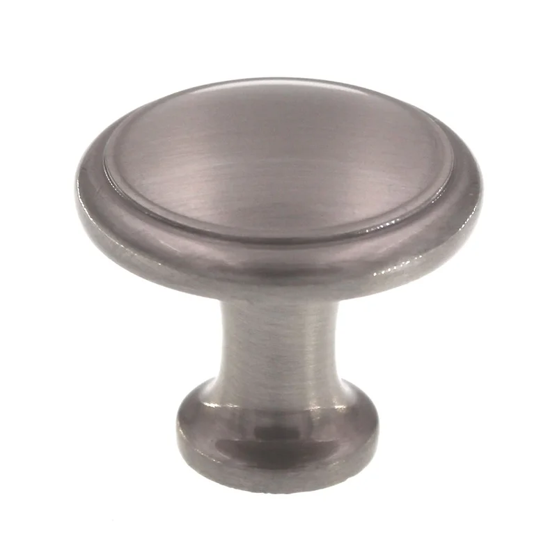 Top Knobs Nouveau Ringed 1 1/8" Round Cabinet Knob Brushed Satin Nickel M376