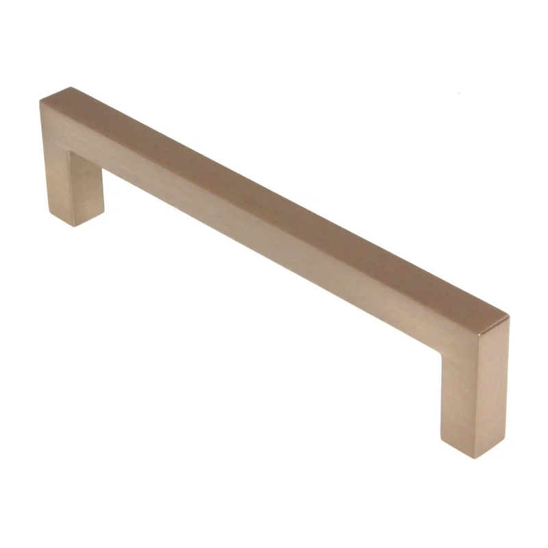 Top Knobs Nouveau Square Bar Pull 5 1/16" (128mm) Ctr Brushed Bronze M1651
