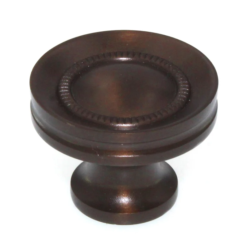 Top Knobs Oil Rubbed Bronze 1 1/4" Button Faced Knob Oil Rubbed Bronze M755