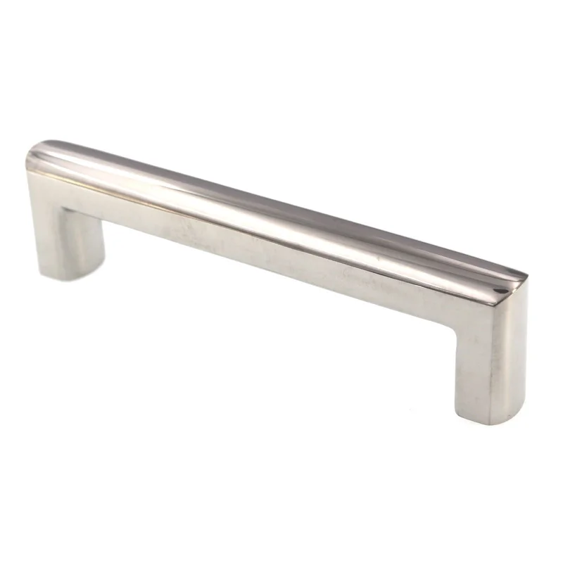 Top Knobs Roselle Square Pull 5 1/16" (128mm) CTC Polished Stainless Steel SS54