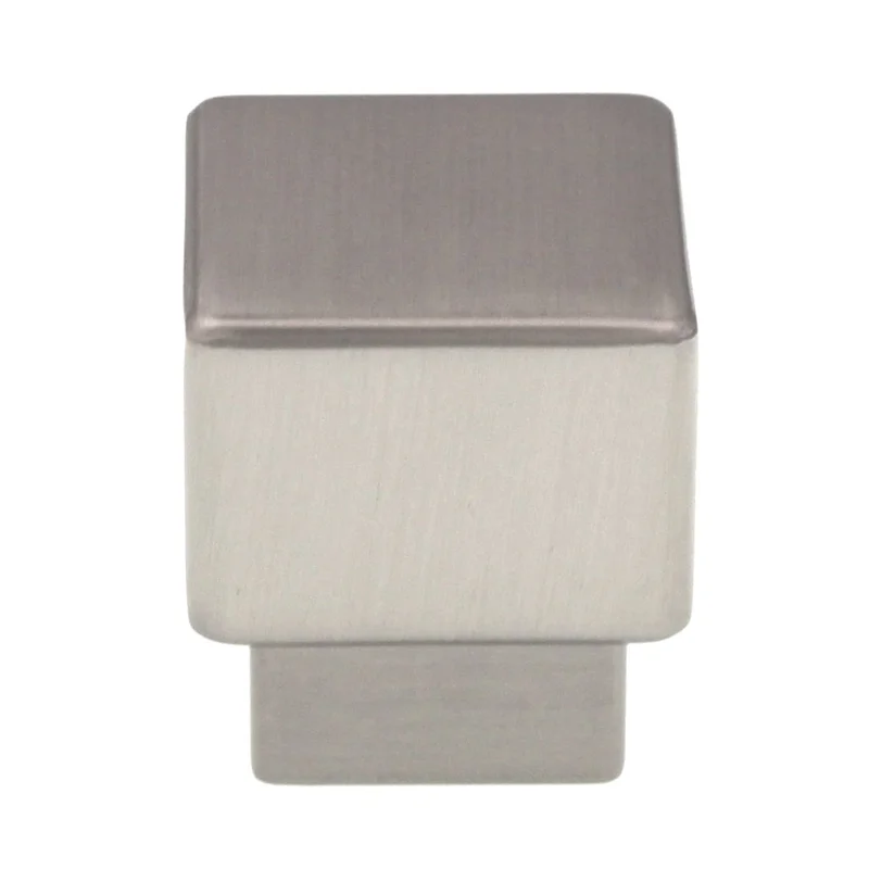Top Knobs Sanctuary 1" Medium Square Tapered Knob Brushed Satin Nickel TK32BSN