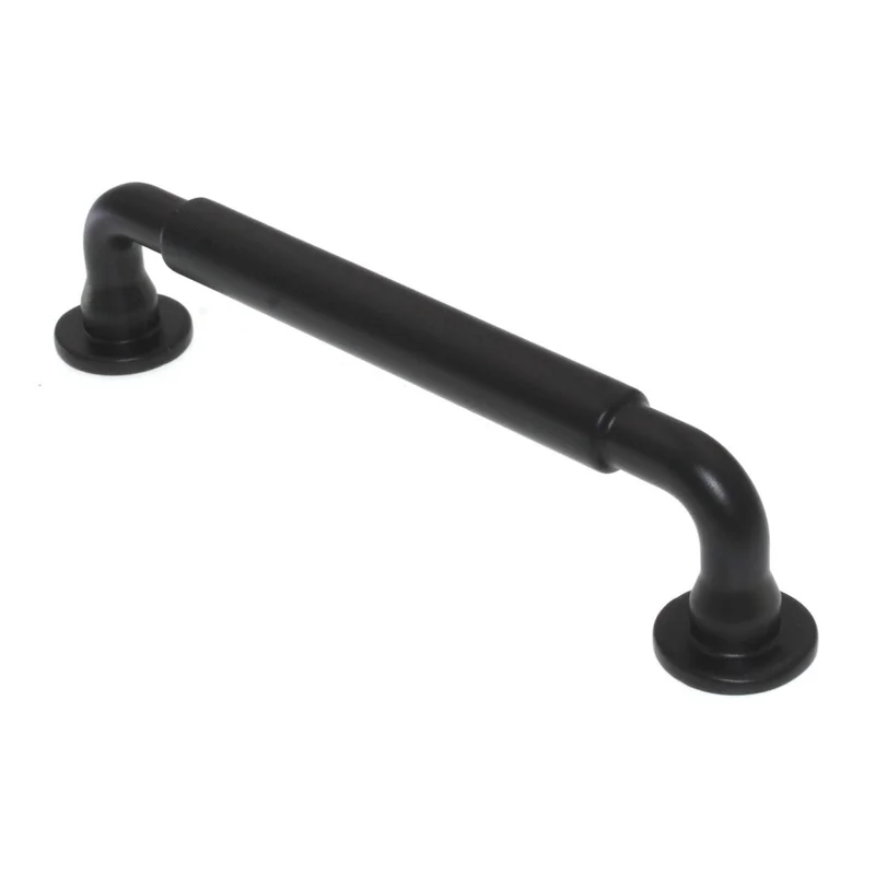 Top Knobs Serene Lily Cabinet Arch Pull 5 1/16" (128mm) CTC Flat Black TK823BLK