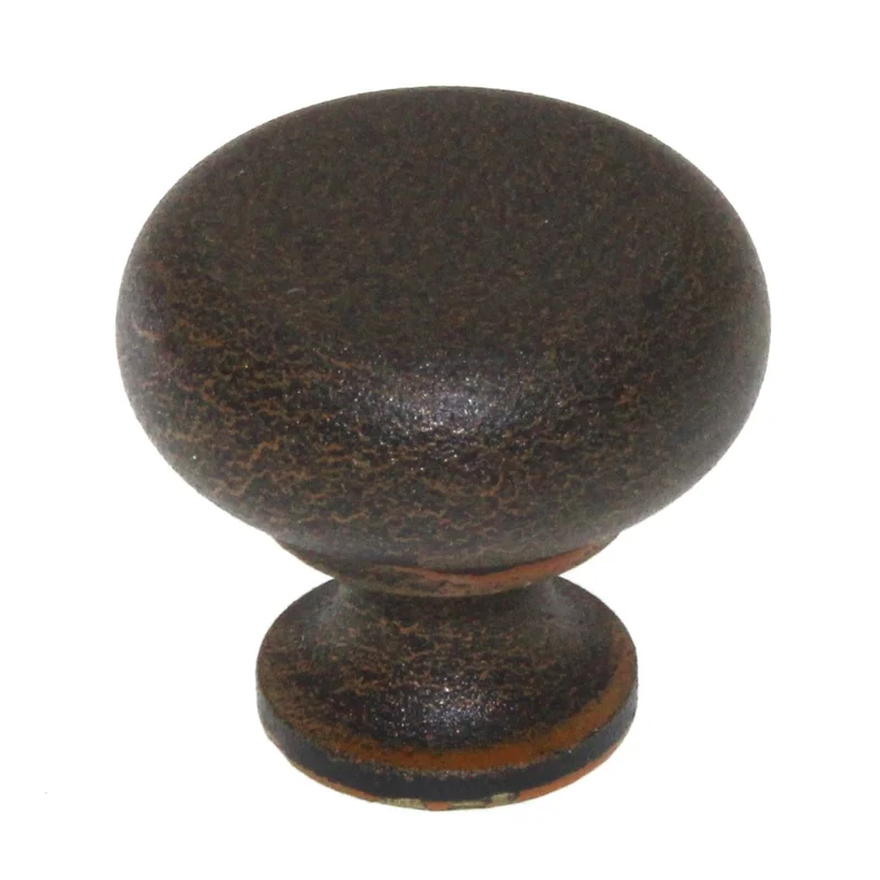 Top Knobs Somerset Brass 1 1/4" Flat Faced Cabinet Knob Rust M277